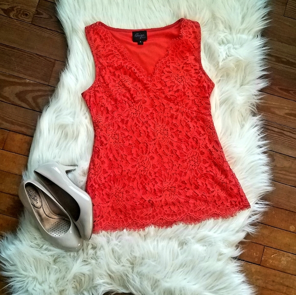 Beige by eci Tops - Beige by ECI Lace Tank Top Size 6